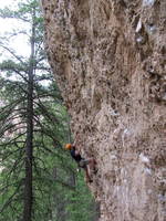 Adam climbing. (Category:  Rock Climbing)