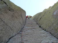 Me after finishing pitch 2 of El Matador. (Category:  Rock Climbing)