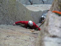 Me going back and toproping pitch 2 of El Matador. (Category:  Rock Climbing)