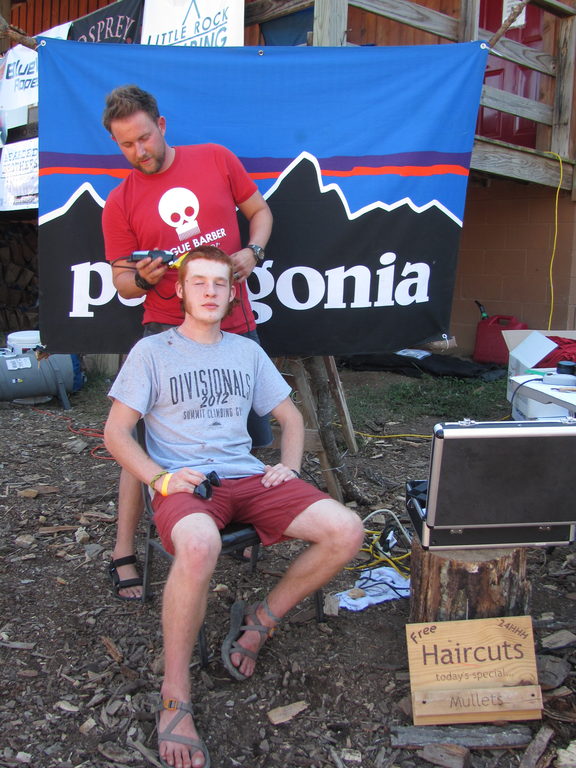 Free freaky haircuts. (Category:  Rock Climbing)