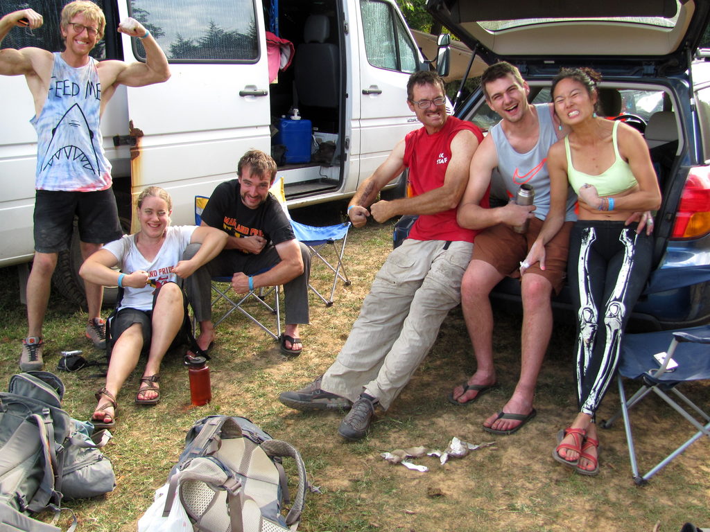 The entire Cornell crew after the comp. (Category:  Rock Climbing)