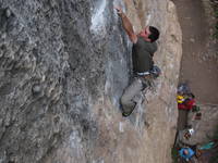 ...it is hard to get pictures of us climbing... (Category:  Rock Climbing)