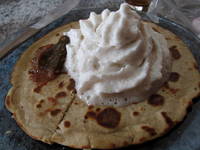 Crepes with banana whipped cream (Category:  Travel)