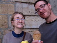 Best ice cream I've ever had in my life.  From Terre Adelice in Old Town Lyon. (Category:  Travel)