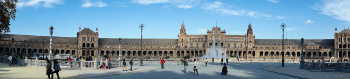 Panorama of Plaza de Espana. (Category:  Travel)