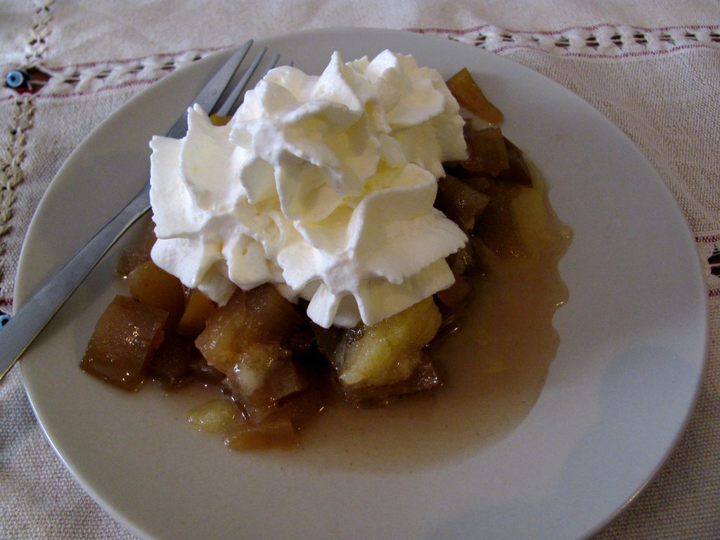 Apple cobbler for dessert after a fantastic Thanksgiving dinner. (Category:  Travel)