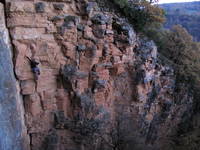 Emily leading a route. (Category:  Travel)