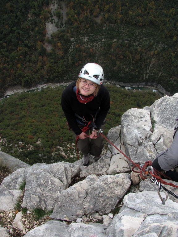 Emily heading down. (Category:  Travel)