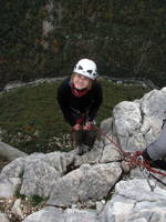 Emily heading down. (Category:  Travel)