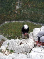 Emily heading down. (Category:  Travel)