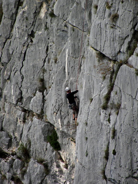 Emily climbing Fini au Pipi (Category:  Travel)