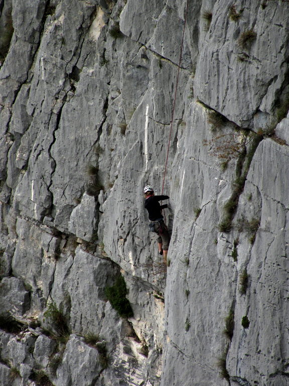 Emily climbing Fini au Pipi (Category:  Travel)