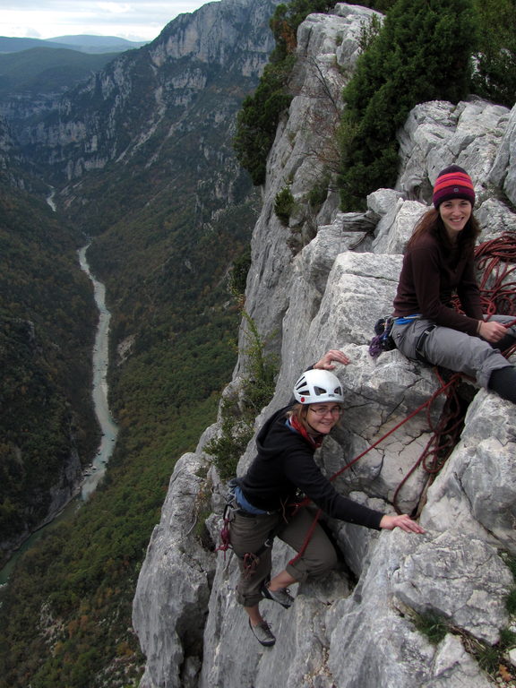 Emily and Jess at the top of Fini au Pipi (Category:  Travel)