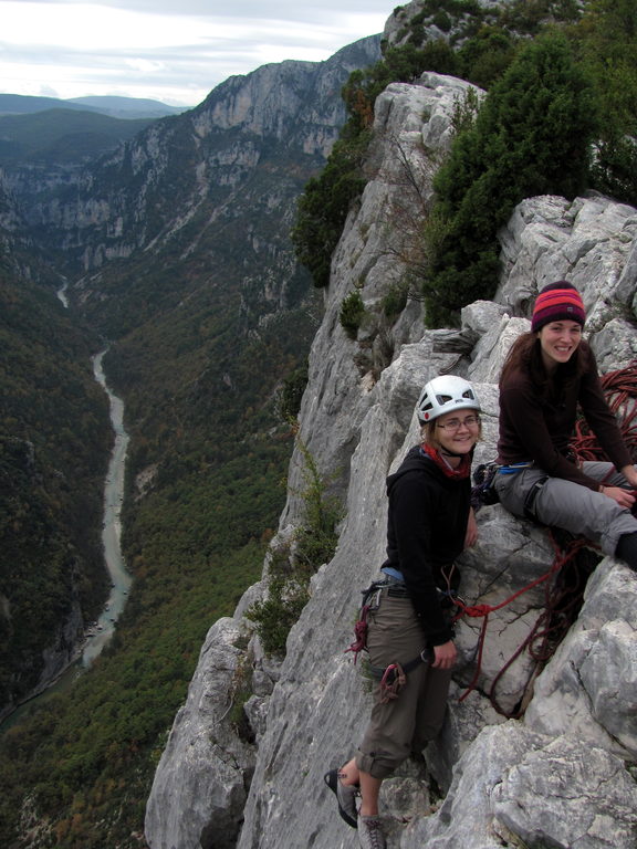 Emily and Jess at the top of Fini au Pipi (Category:  Travel)