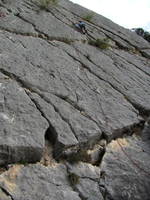 Jess climbing at at Le Galetas (Category:  Travel)