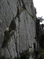 Jess climbing at at Le Galetas (Category:  Travel)