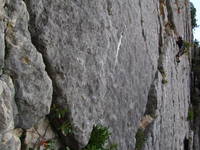 Emily climbing at at Le Galetas (Category:  Travel)
