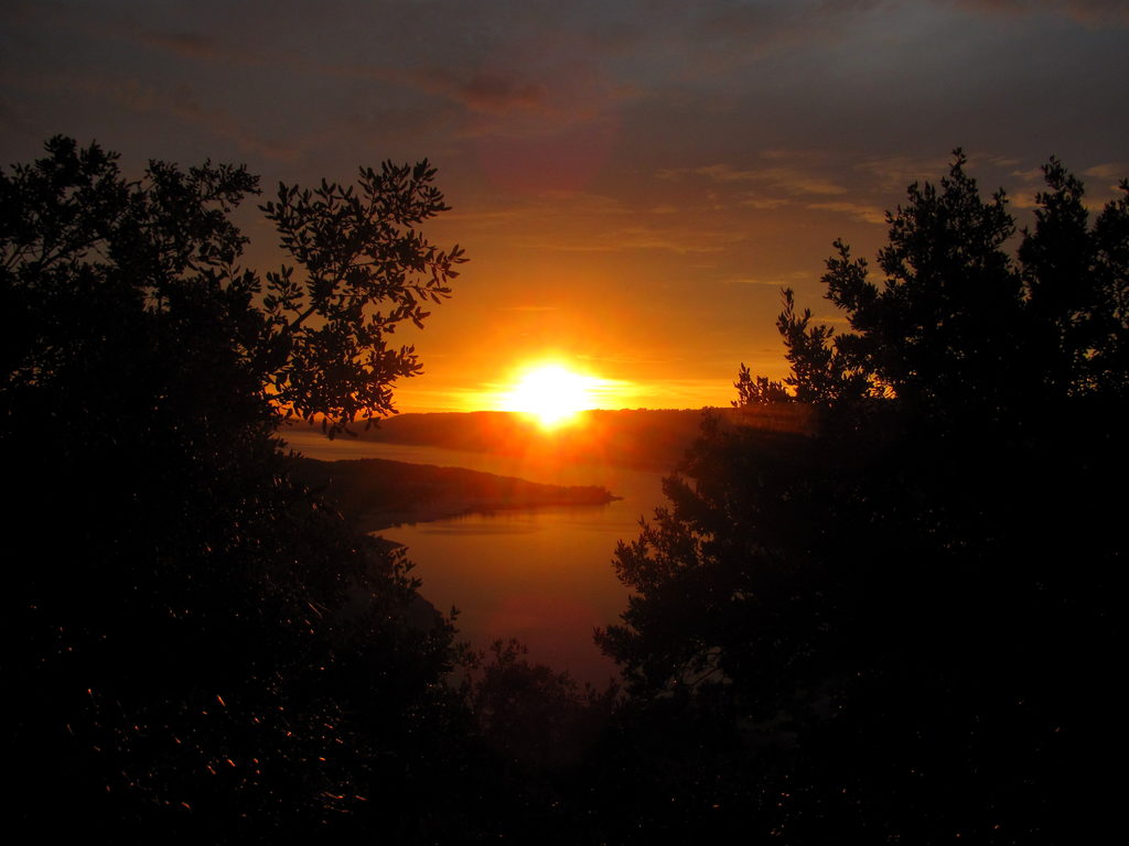 Sunset over Lac de Sainte-Croix (Category:  Travel)