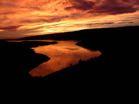 Sunset over Lac de Sainte-Croix (Category:  Travel)