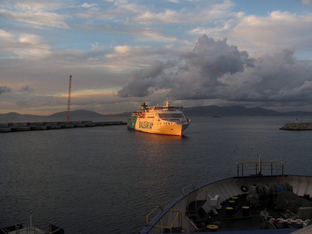 Ferry leaving Morocco (Category:  Travel)