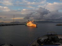 Ferry leaving Morocco (Category:  Travel)