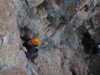 Jess climbing at Buena Sombra. (Category:  Travel)