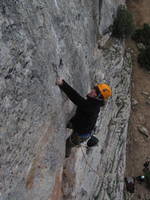 Jess climbing at Buena Sombra. (Category:  Travel)