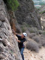 Chris on a warmup (Category:  Travel)