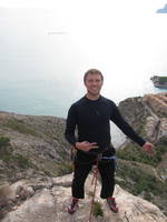 Mikey at the top of Espolon Limaban. (Category:  Travel)