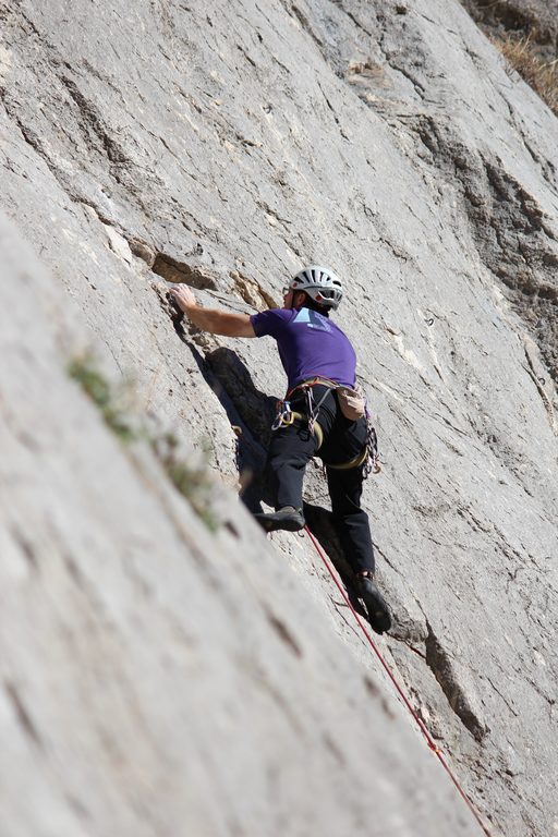 Me climbing at Los Cotos. (Category:  Travel)