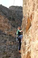 Mikey climbing at Callosa. (Category:  Travel)