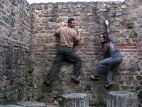 Ancient Roman climbers. (Category:  Travel)