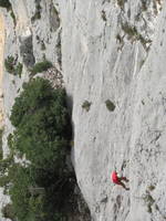 Me rappelling down from the top of the gorge. (Category:  Travel)