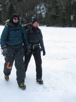 Walking across Chapel Pond (Category:  Ice Climbing)