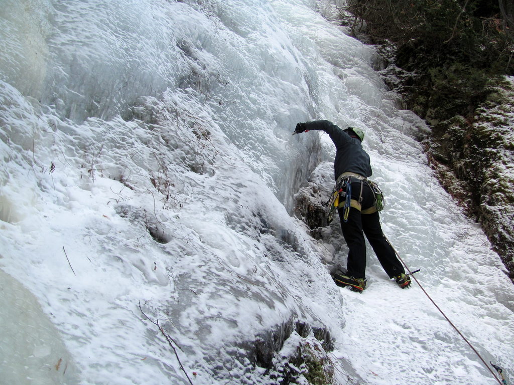 And a long climb. (Category:  Ice Climbing)