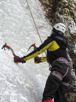 Sammy climbing (Category:  Ice Climbing)