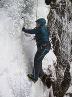 Bruce climbing (Category:  Ice Climbing)