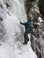 Bruce climbing (Category:  Ice Climbing)