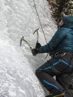 Bruce climbing (Category:  Ice Climbing)