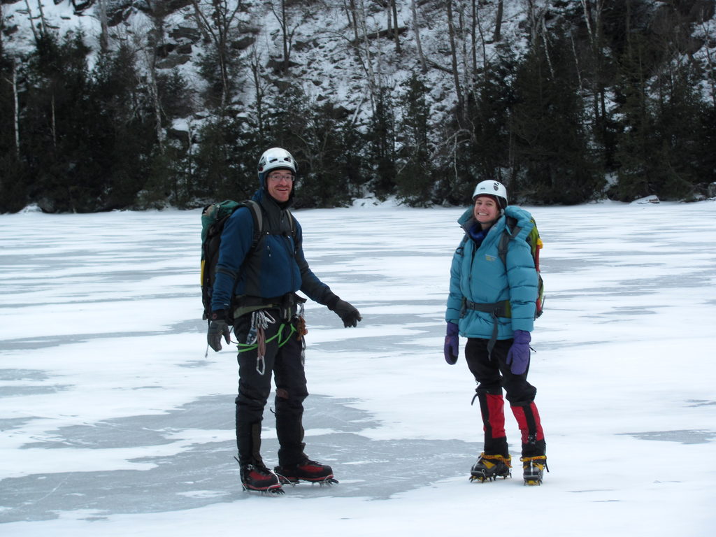 That is a huge pair of belay mitts stuffed down the front of my jacket!  I swear I'm not that fat! (Category:  Ice Climbing)