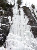 Tammy on Chiller Pillar (Category:  Ice Climbing)