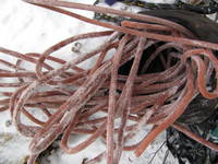 Frozen rope. (Category:  Ice Climbing)