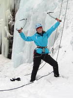 Kristina. (Category:  Ice Climbing)