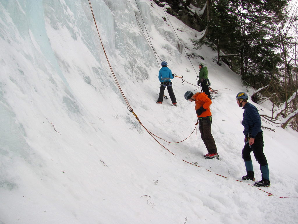 Getting ready to climb. (Category:  Ice Climbing)