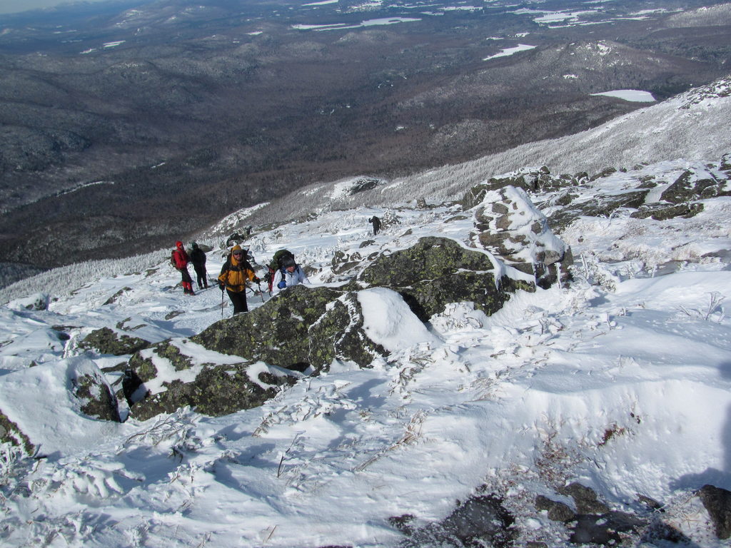 Nearing the top of Algonquin. (Category:  Ice Climbing)