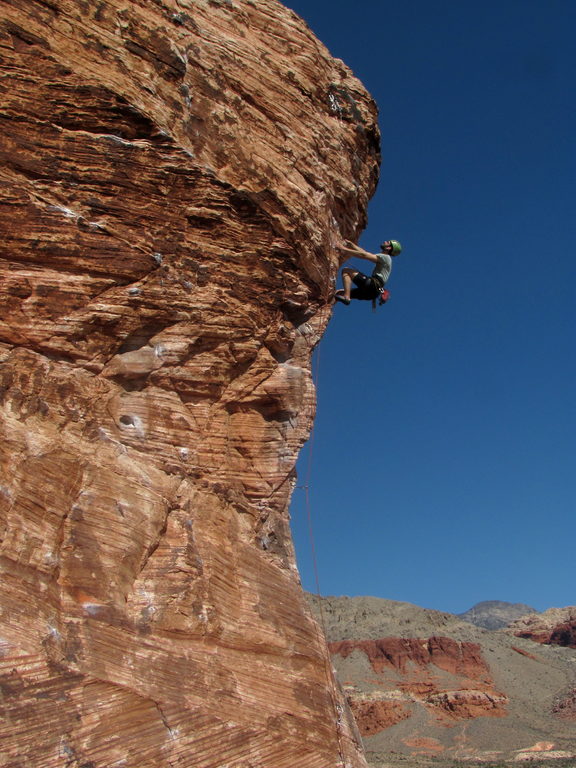 Josh leading Caustic (Category:  Rock Climbing)