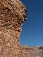 Josh leading Caustic (Category:  Rock Climbing)