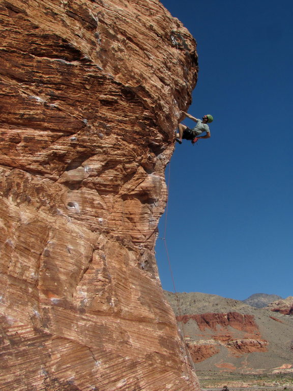 Josh leading Caustic (Category:  Rock Climbing)