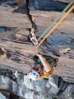 Katie on Big Horn. (Category:  Rock Climbing)