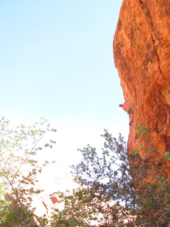 Chad on Basement (Category:  Rock Climbing)